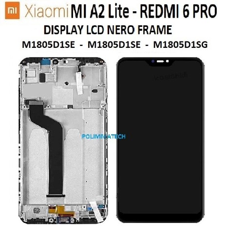 Display lcd con frame - lcd, nero