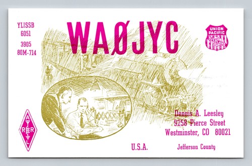 Ham radio qsl wa0jyc - radio,