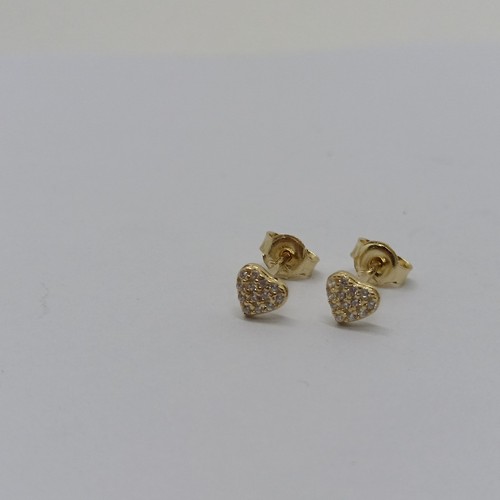 Orecchini bottone cuore in - cuore,