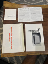 JBL L40 altoparlante documenti da includere manuale istruzioni