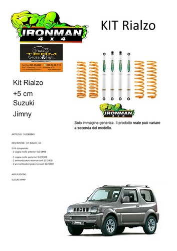 Kit rialzo off road - for, jimny