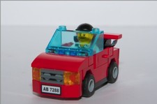 Lego 7288 polizia solo macchina rossa e minifig ladro