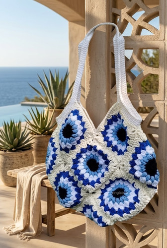 Borsa tracolla estiva - tracolla, fatta