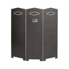 PARACALORE A TRE ANTE NERO ANTRACITE H.   95 CM