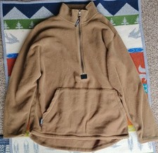 USMC Polartec Fleece Pullover Giacca di Peckham Edizione Militare Marrone