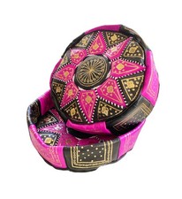 Set pouf marocchini pelle - set,