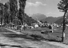 27-46B) CARTOLINA IMER PANORAMA DALLA STRADA VIAGGIATA TRENTO