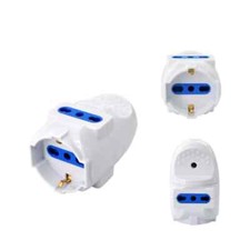 multipresa volante schuko e bipasso 3 posti presa per prolunga