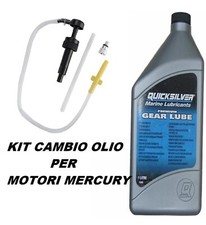Mercury Quicksilver olio piede L.1 SAE 80W90 fuoribordo+pompa cambio olio tanica