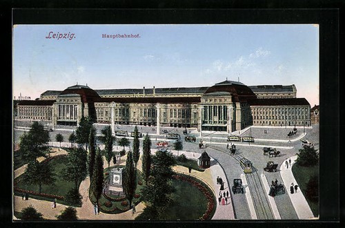 Lipsia stazione centrale con - lipsia,,