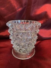 BAROVIER E TOSO MURANO VENEZIA VASO IN VETRO ROSTRATO ANNI 40/50 PERFETTO