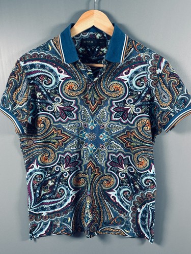 Polo etro stampa - paisley, uomo