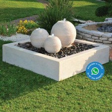 Fontana zen sfere giardino