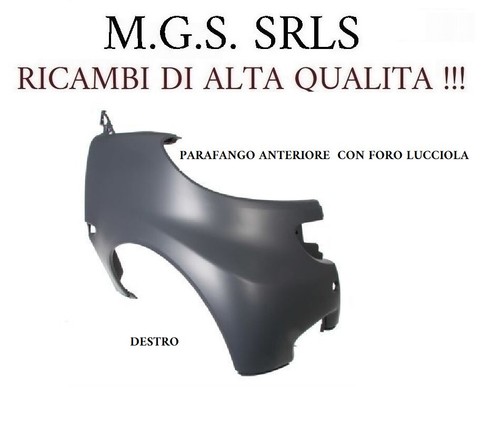Parafango anteriore destro - anteriore,