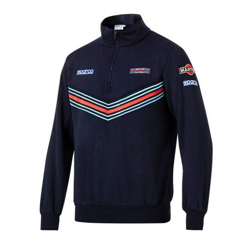 Felpa blu half zip replica