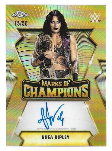2026 topps chrome wwe rhea - topps,