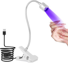 Lampada UV LED Unghie, 3W Lampada Unghie Regolabile, Lampada UV Portatile per Ge