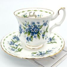 Tazza da caffè in porcellana Royal Albert mese tazzina inglese Luglio 1970