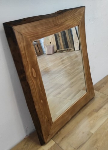 Specchio con cornice legno - specchio,
