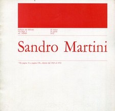 Sandro Martini. Galleria del Milione 1972. Brochure di mostra