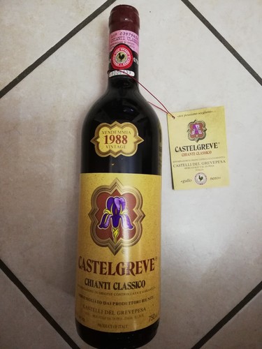 Vino castelgreve 1988 - vino,