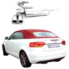 Impianto Fox acciaio inox da cat. 2x76 assorbitore Audi A3 8P incl. cabrio 1.4l - 2.0l TDI