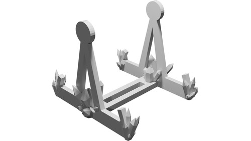 Supporto espositore doppio per - supporto,