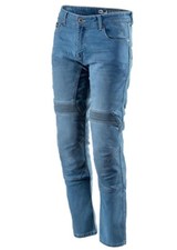 PANTALONI JEANS MOTO OJ MAN UOMO STEEL BLU ELASTICIZZATO OMOLOGATO TG 54