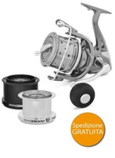 TUBERTINI WAVE X 8000 MULINELLO PESCA SURFCASTING BOLENTINO 2 BOBINE EXTRA