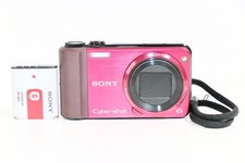 Fotocamera digitale rossa Sony Cyber-shot DSC-HX7V con batteria e cinghia