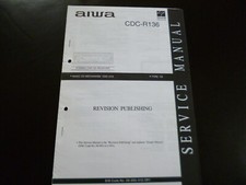 Manuale di servizio originale schema elettrico AIWA CDC-R136