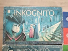 INKOGNITO 1988 MB COMPLETO AL 95% VINTAGE GIOCO DA TAVOLO SOCIETÀ CARNEVALE SPIE