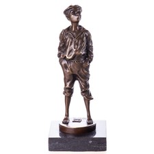 Scultura in bronzo fischietto