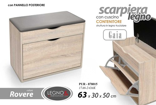 Panca scarpiera contenito - panca,