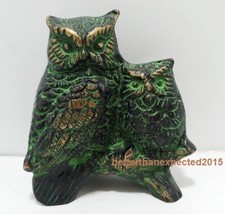 Coppia di gufi vintage in