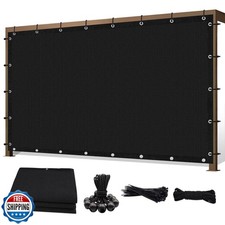 Sunocity 6'X 12' 90% Telo Parasole Esterno Patio Nero Pergola 