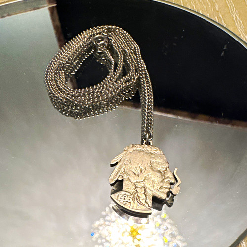 Collana con ciondolo - , testa