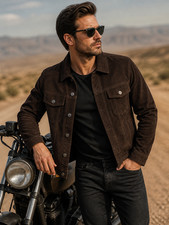 Giacca uomo TRUCKER pelle
