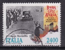 REPUBBLICA USATO. CINEMA NEOREALISTA ITALIANO. R. ROSSELLINI. ROMA CITTA' APERTA