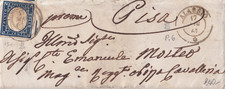 1861 Lettera con lungo testo da Alassio a Pisa diretta a Maggiore di Cavalleria