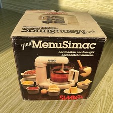 VINTAGE BRAVO SIMAC Robot da cucina GRAN MENU’ NEW OLD STOCK NUOVO IN BOX *36