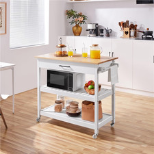 Carrello Da Cucina Bianco a 3
