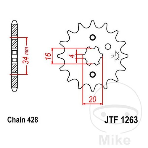 1663 compatibile con yamaha - yamaha, yz