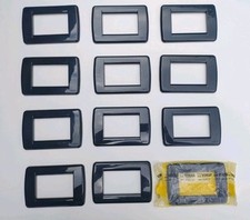 12 PLACCHE VIMAR IDEA RONDO TECNOPOLIMERO PLASTICA LUCIDA BLU ZAFFIRO 3M MODULI