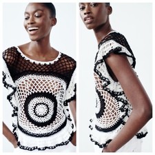 Maglione zara con volant - maglione,