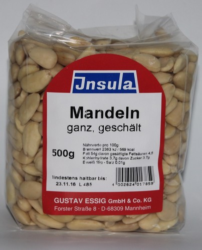 Mandorle insula intere - mandorle,