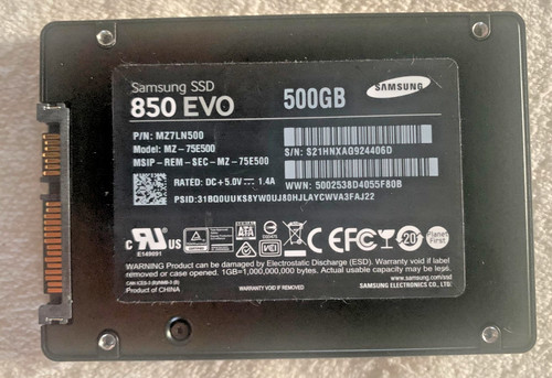 Samsung evo 850 500 - samsung,