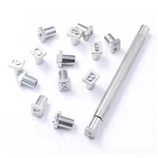 Strumento da intaglio artigianale in pelle 36 pz kit timbro a caldo con timbro l