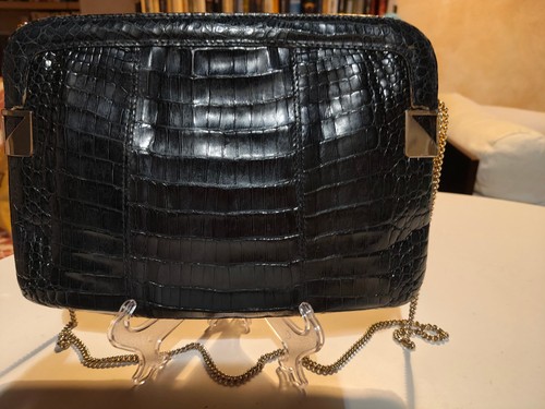 Borsa coccodrillo vintage anni - vintage,