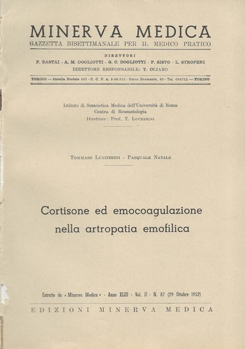 Cortisone emocoagulazione - cortisone,